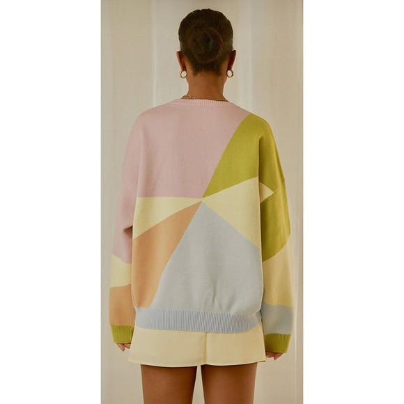 PAC SUN Peppermayo My Paradise Knit Sweater NWT Women’s Size Small Oversized - Picture 3 of 11